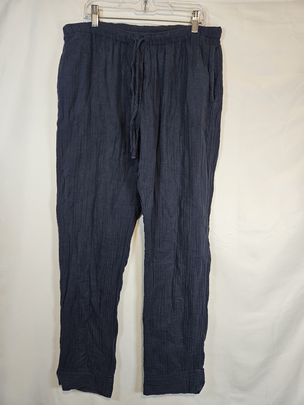 XiRENA Navy Drawstring Casual Joggers 100% Cotton Made In USA